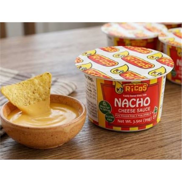Ricos Nacho Cheese Sauce Cups,Â  Case lot of 99 Grams cups