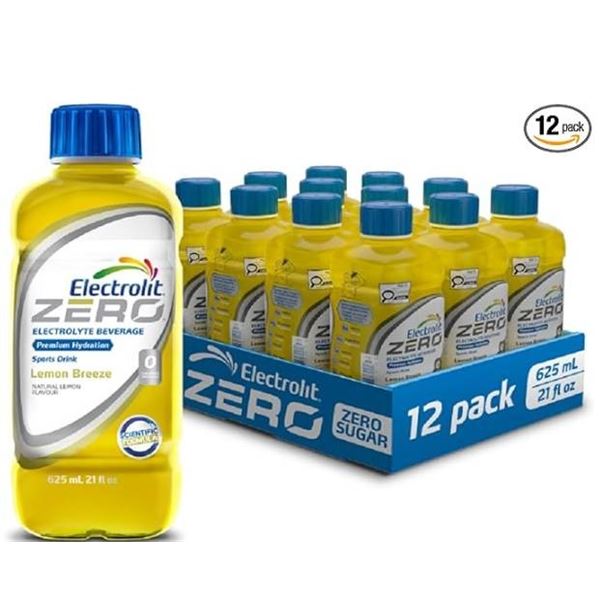 Electrolit Zero Electrolyte Beverage Lemon Breeze 12x 21.1 oz