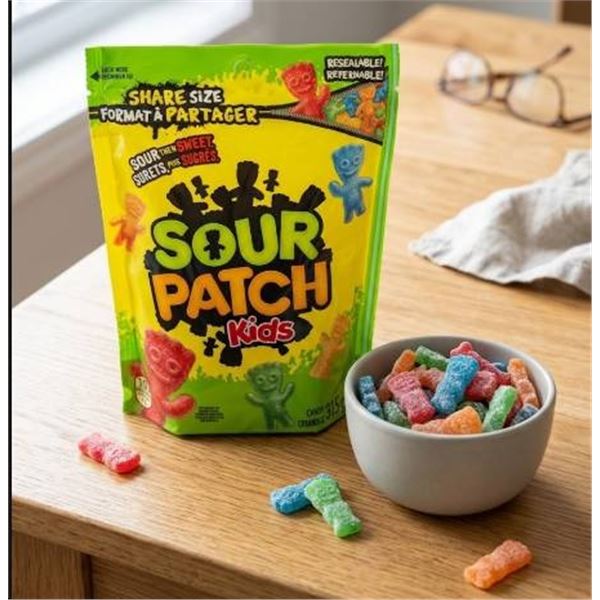 Sour Patch Kids Share Size 315g, Total 12 Packs