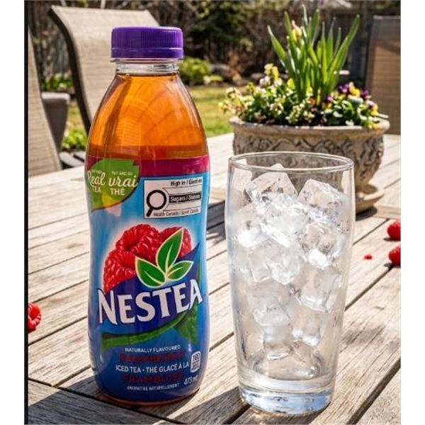 12 Bottles of Nestea Ice Tea, Raspberry Flavor, 500ml Each