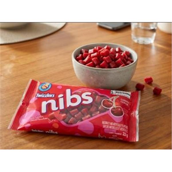 Twizzlers Nibs Cherry Candy 225g x 24 Pack Case
