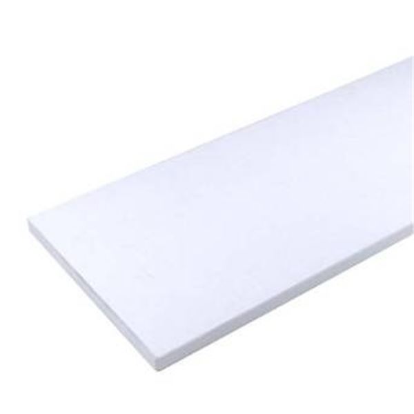 Rubbermaid FG4B2600WHT 10x48 Inch White Shelf for Storage Applications