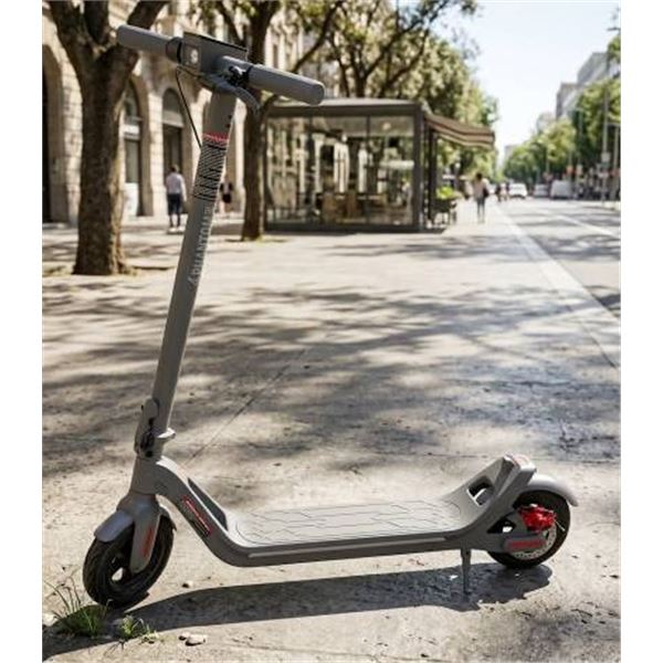 Phantom 8G Electric Scooter with Red Brake Assembly and Digital Display