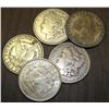 Image 1 : Lot of 5 Morgan Silver Dollars