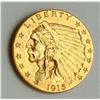 Image 1 : $ 2.5 Gold Indian Head US Minted Coin-