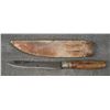 Image 2 : KNIFE AND SHEATH (CLYDE. O)