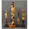Image 2 : FOUR DECORATIVE TOTEM POLES