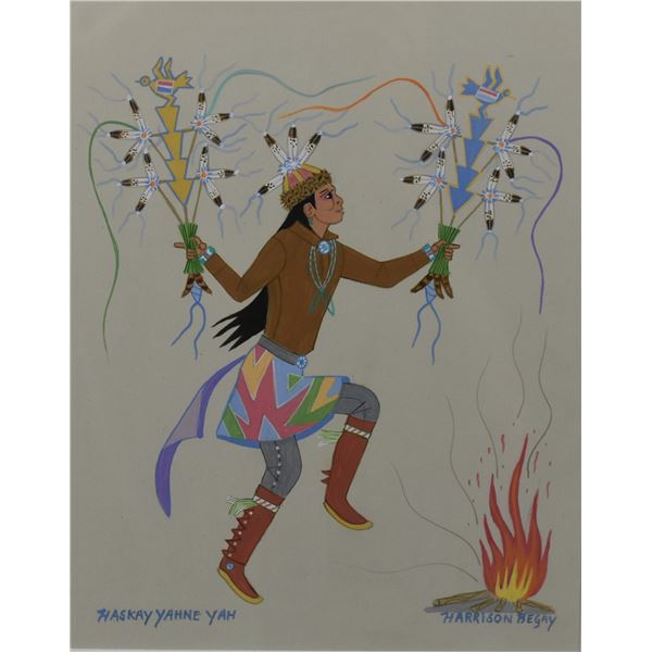 NAVAJO PAINTING (HARRISON BEGAY)