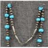 Image 3 : SILVER AND TURQUOISE NECKLACE