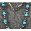 Image 4 : SILVER AND TURQUOISE NECKLACE