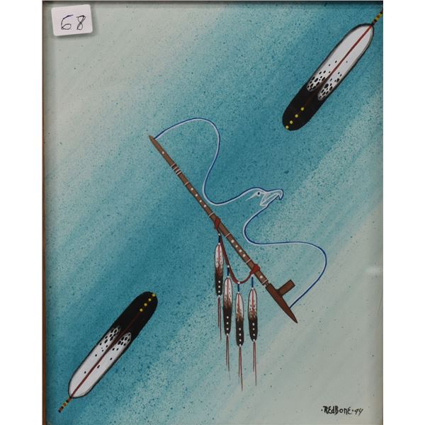 APACHE PAINTING (LARRY REDBOONE)