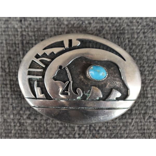 HOPI BELT BUCKLE (GARY MASAWYTEWA)