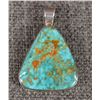 Image 1 : SILVER AND TURQUOISE PENDANT