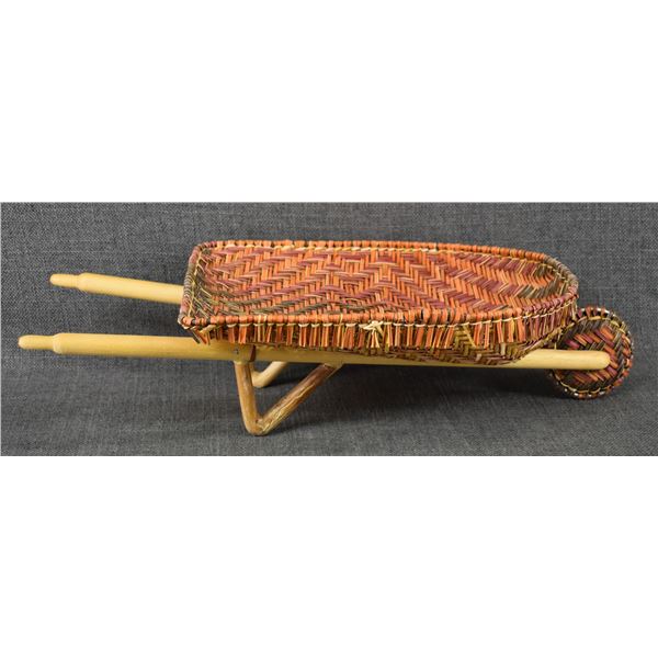 HOPI BASKETRY WHEEL BARROW