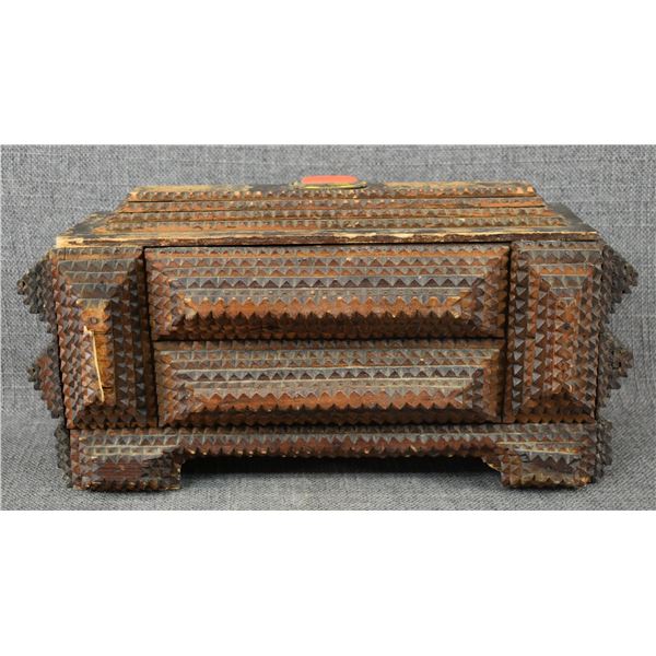 URUGUAY CARVED WOOD BOX