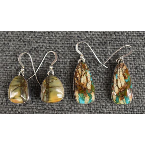 TWO NAVAJO EARRINGS (E WILLIE)