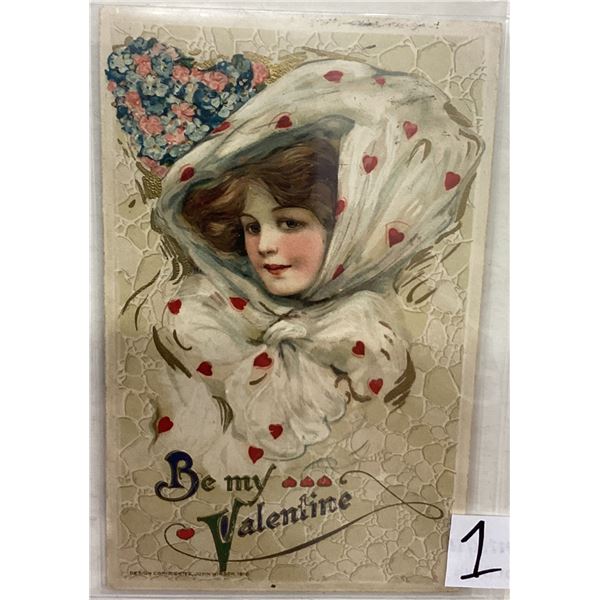 Valentine's Day Holiday Greeting Winsch Postcard Album 48 Cards