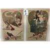 Image 4 : Valentine's Day Holiday Greeting Winsch Postcard Album 48 Cards