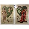 Image 6 : Valentine's Day Holiday Greeting Winsch Postcard Album 48 Cards