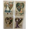 Image 9 : Valentine's Day Holiday Greeting Winsch Postcard Album 48 Cards