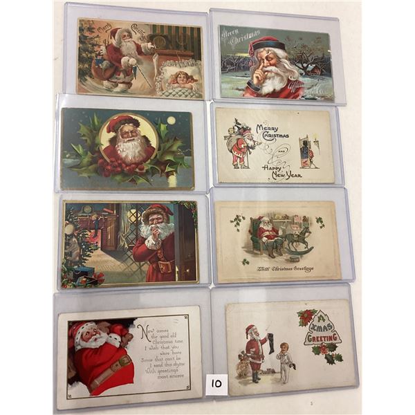 Santa Claus Holiday Christmas Greeting Postcards 23