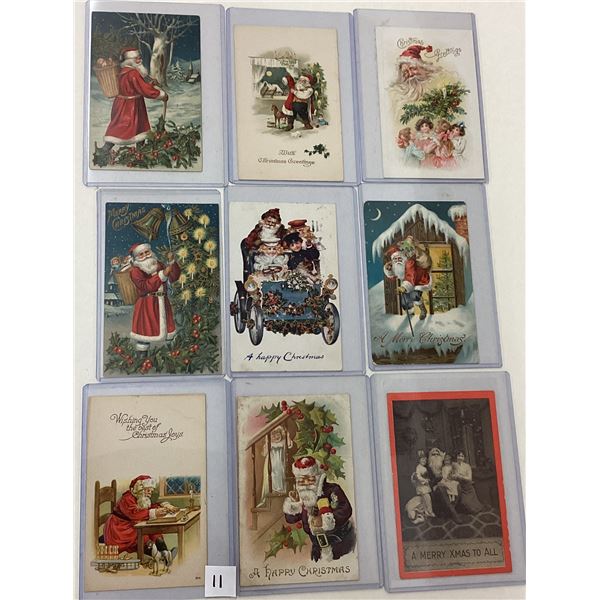 Santa Claus Christmas Holiday Greeting Postcards 24