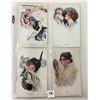 Image 3 : Harrison Fisher Pretty Lady Greeting Postcard Album 85+