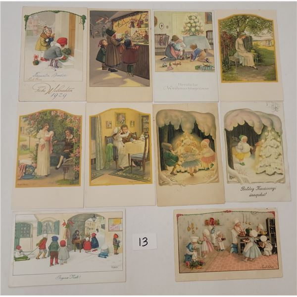 Signed Artist Ebner Greeting Postcards 36
