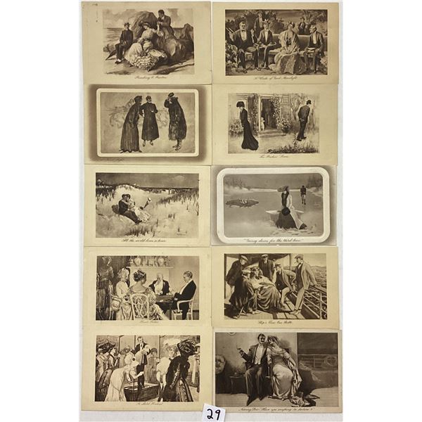 James Henderson & Sons Ltd. Sepia Tone Like Comic Postcards 60+