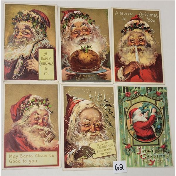 Santa Claus Holiday Christmas Greeting Postcards 26