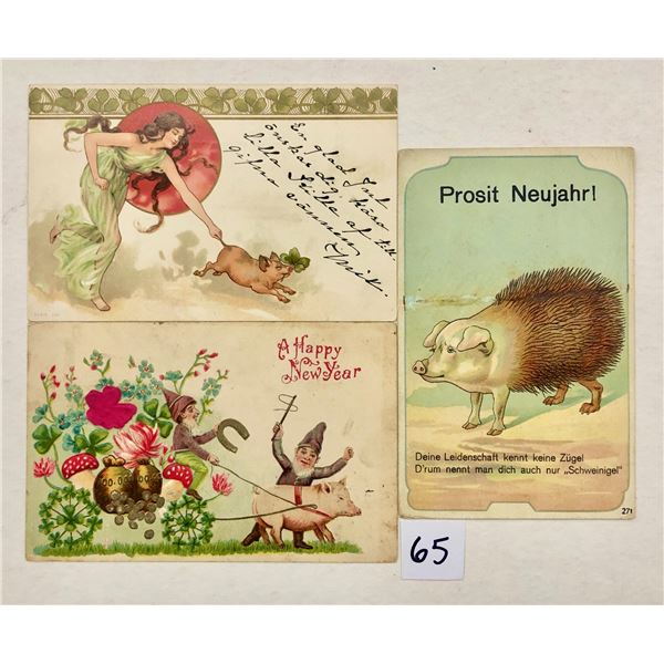 Animals - Pigs On Greeting Postcards 23