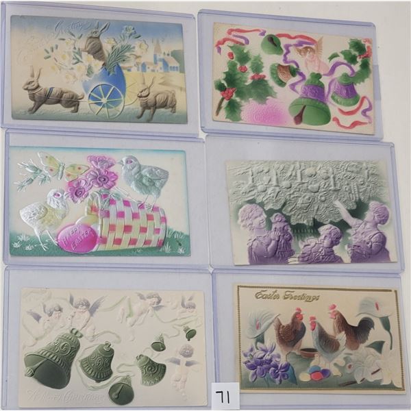 Airbrushed Holiday Greeting Postcards 32