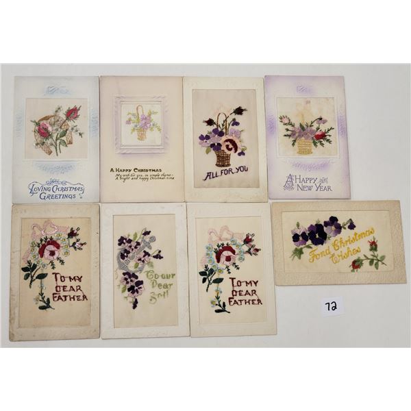 Novelty - Tuck Woven In Silk Postcards 8