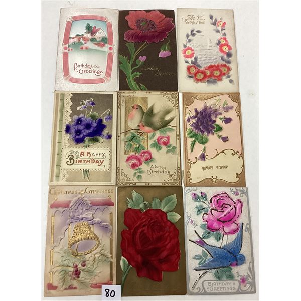 Airbrushed Holiday & Greeting Postcards Approx. 115
