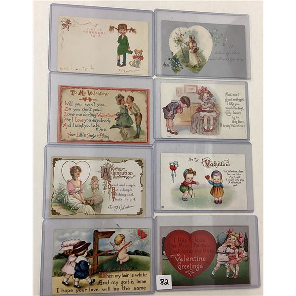 Valentine's Day Holiday Greeting Postcards 22