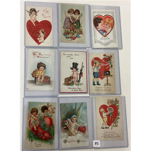 Valentine's Day Holiday Greeting Postcards 24