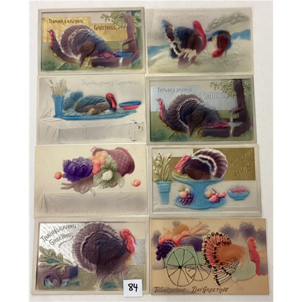 Airbrushed Turkey Thanksgiving Postcards 11
