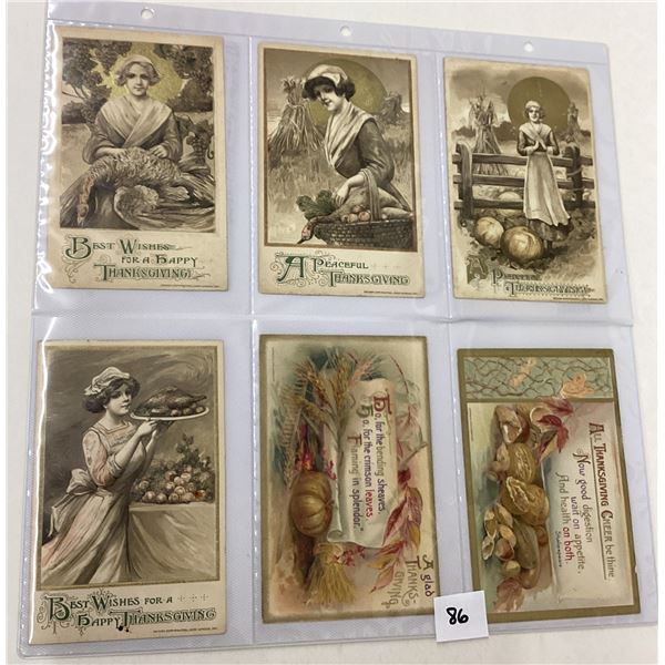 Winsch Thanksgiving Holiday Greeting Album 40+ Postcards