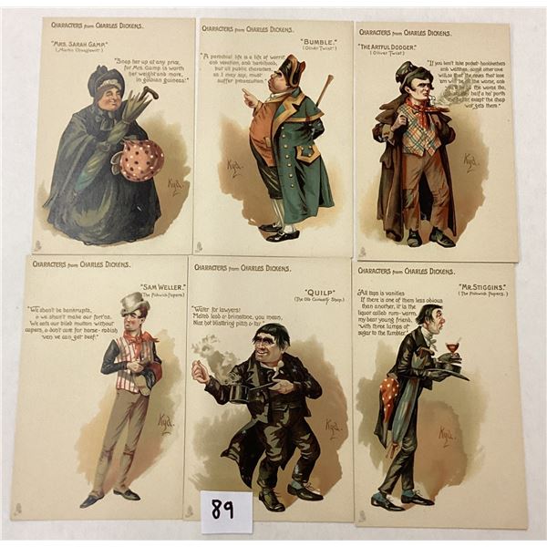 Tuck Charles Dickens Character Postcards 6