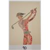 Image 1 : Novelty - Golf Stamp Montage Postcard