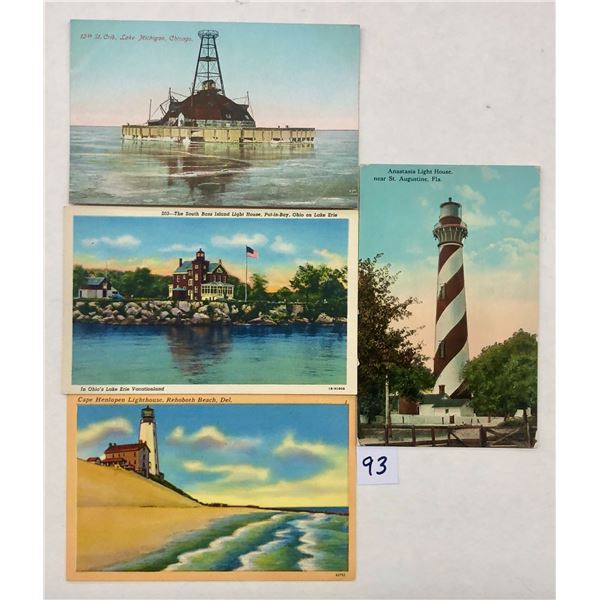 Lighthouse USA Postcards 45+