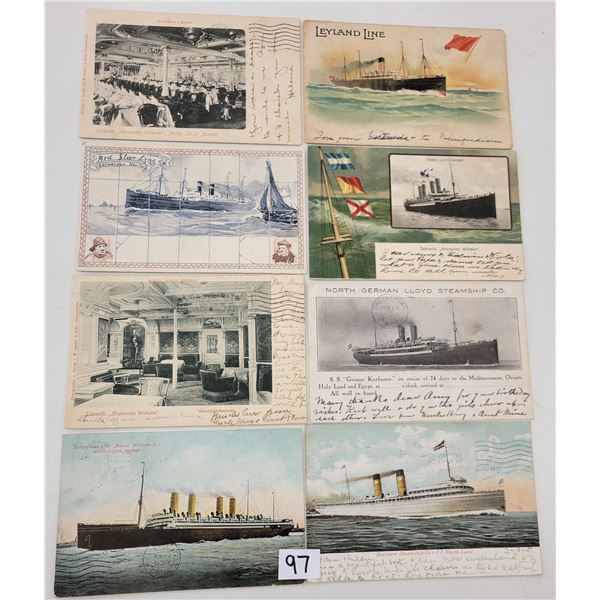 Transportation - International Ships & Ocean Liner Postcards 28