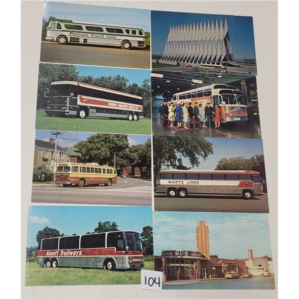Transportation - Buses on Postcards Approx. 115