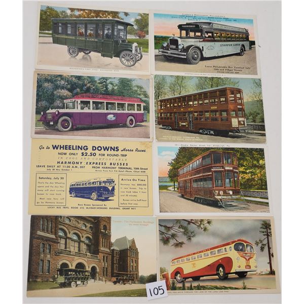 Transportation - Buses & Station Postcards Approx. 55