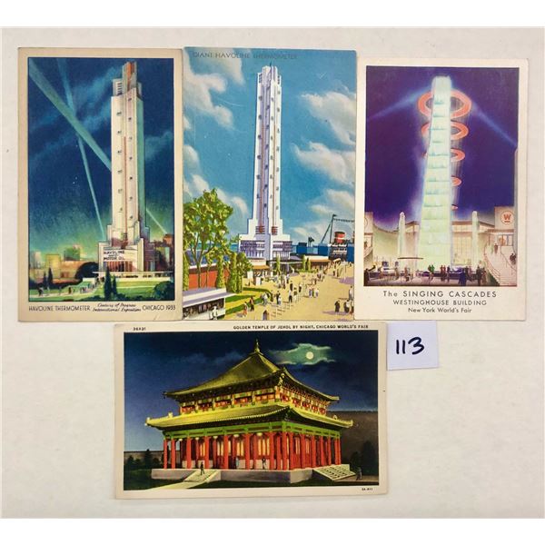 1933 Chicago World's Fair Postcards Approx. 85
