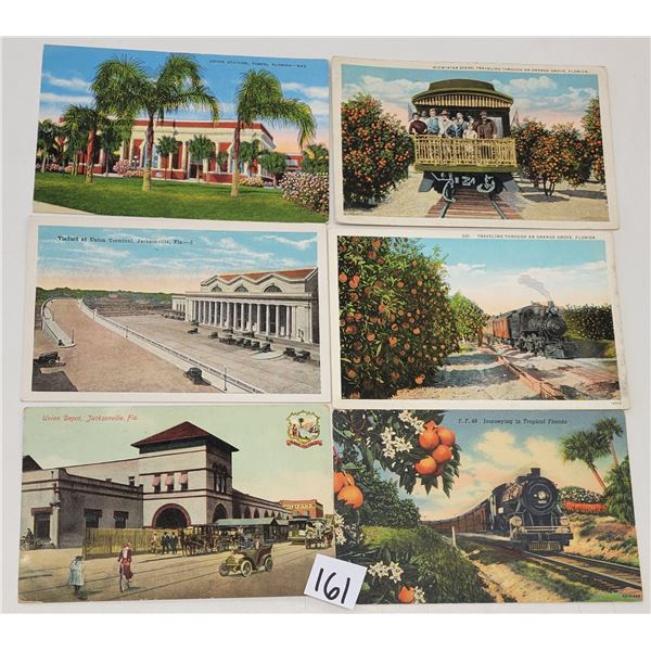 Transportation - Florida Train & Depot Postcards 30