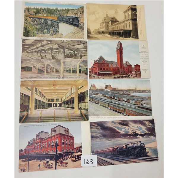 Chicago, Illinois Train Postcards 85+