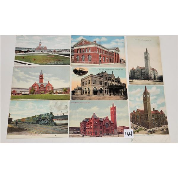 Transportation - Indiana Train & Depot Postcards 26