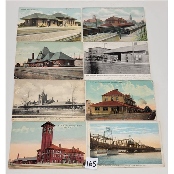 Transportation - Iowa Train & Depot Postcards 27