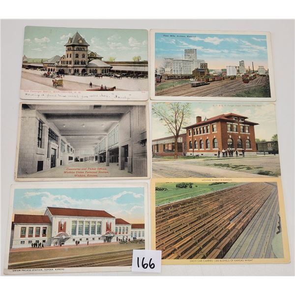 Transportation - Kansas Train & Depot Postcard 24